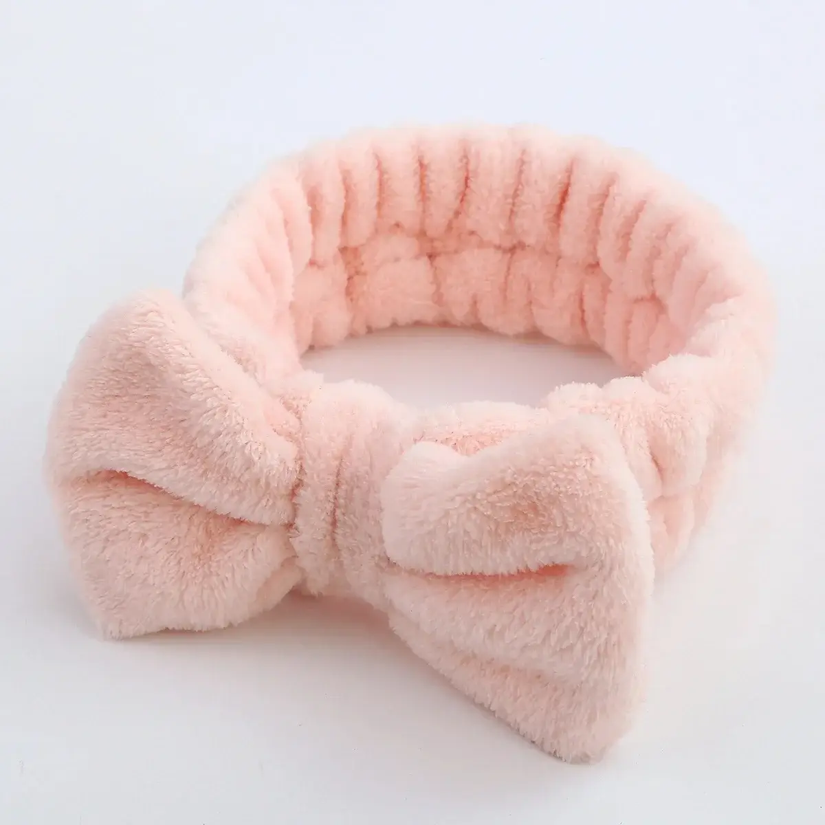 Leopard Print Fleece Hairband for Women