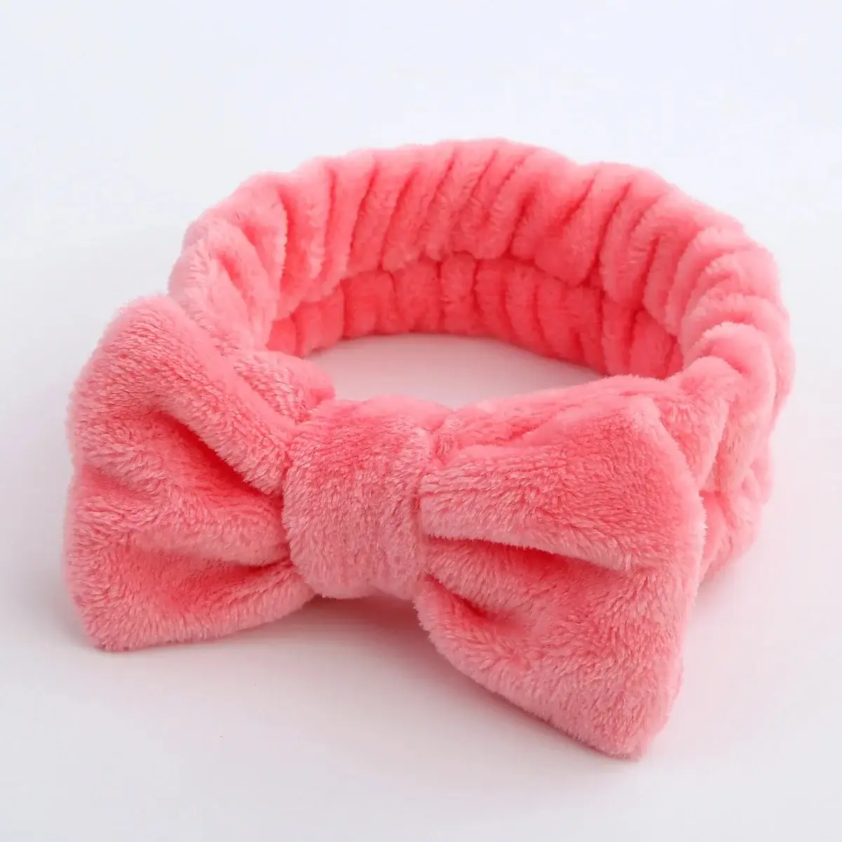 Leopard Print Fleece Hairband for Women