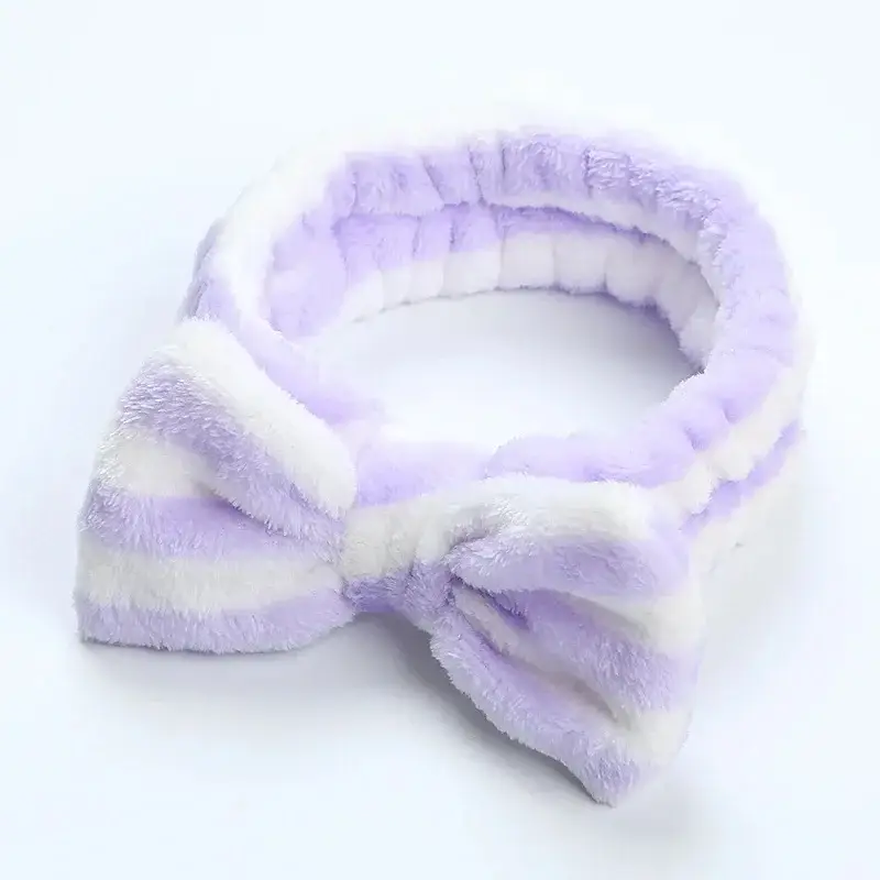 Leopard Print Fleece Hairband for Women