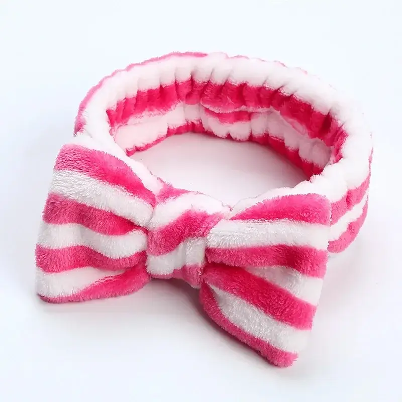 Leopard Print Fleece Hairband for Women