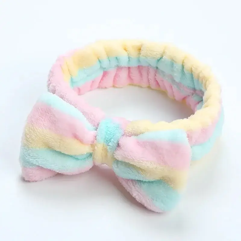 Leopard Print Fleece Hairband for Women