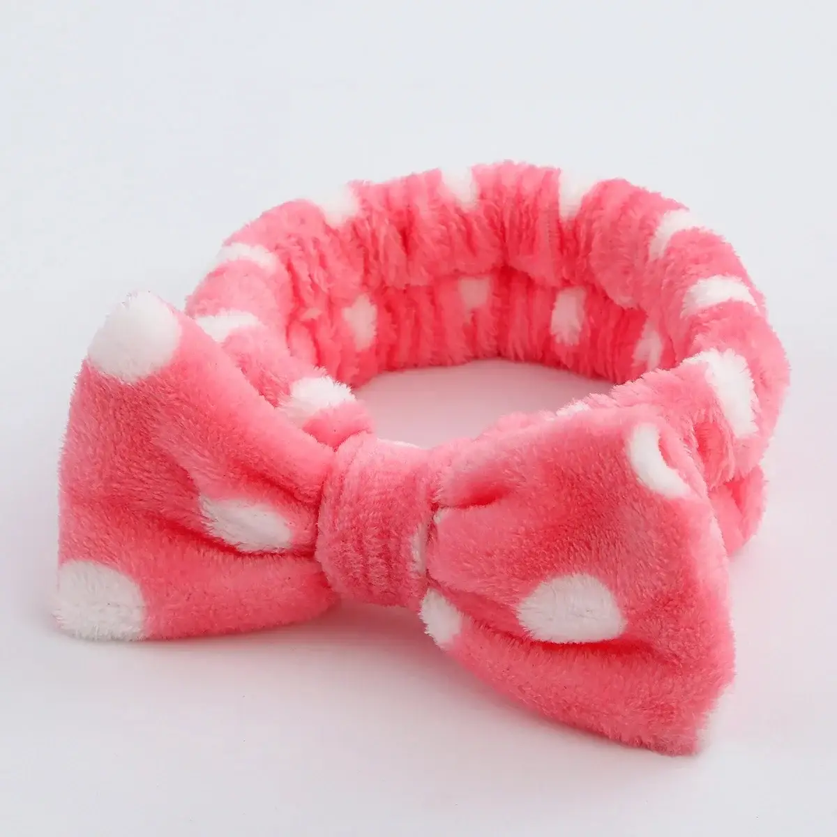 Leopard Print Fleece Hairband for Women