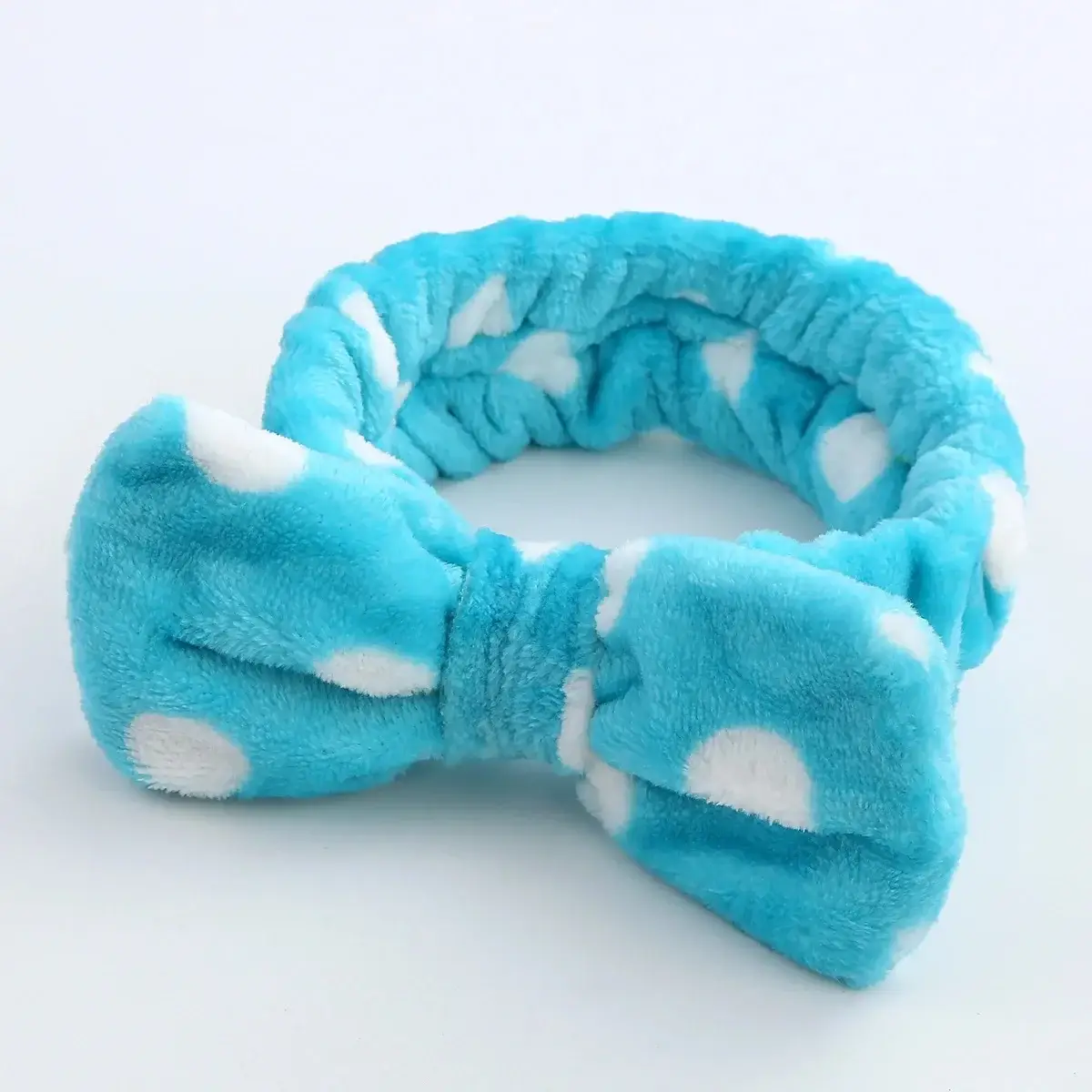 Leopard Print Fleece Hairband for Women