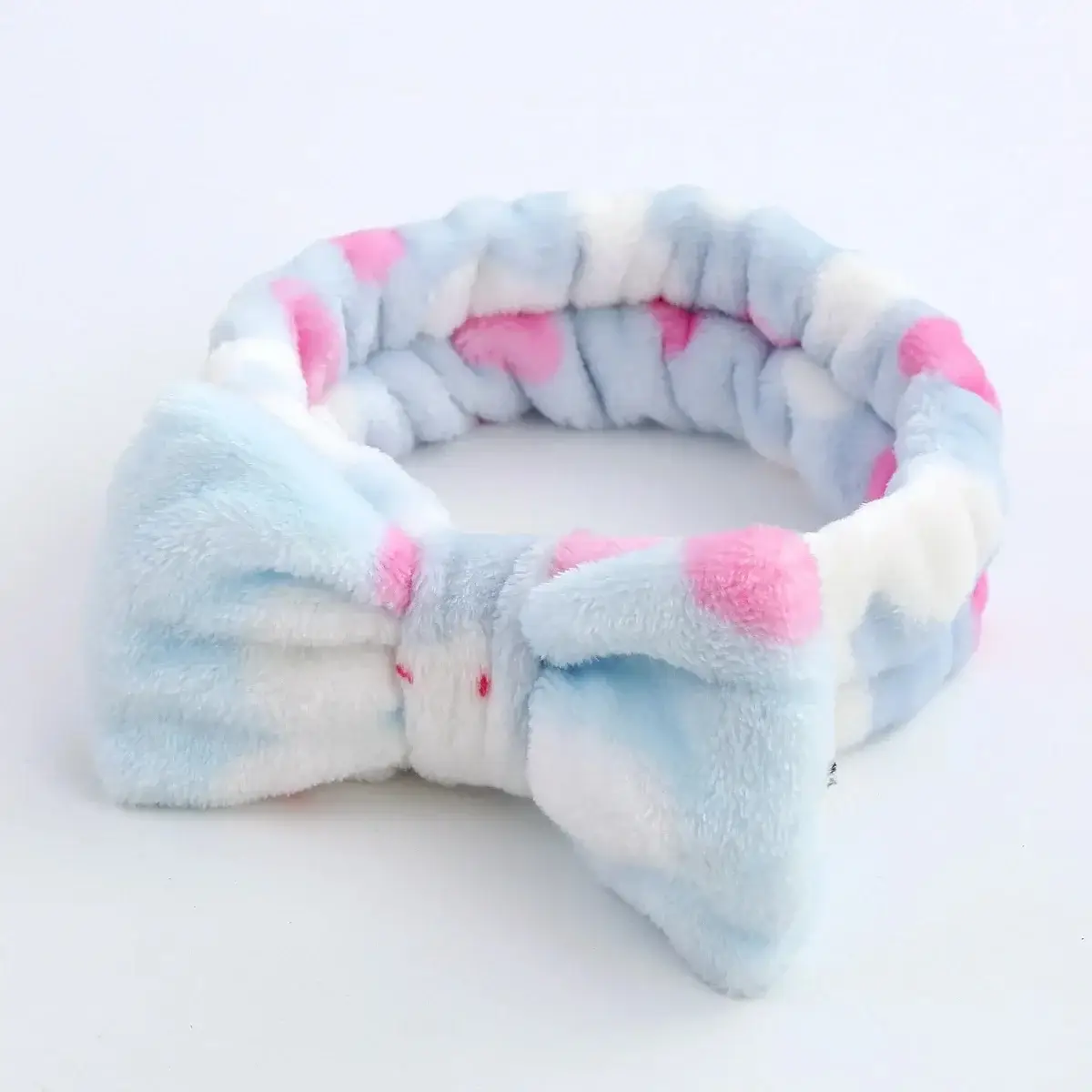 Leopard Print Fleece Hairband for Women