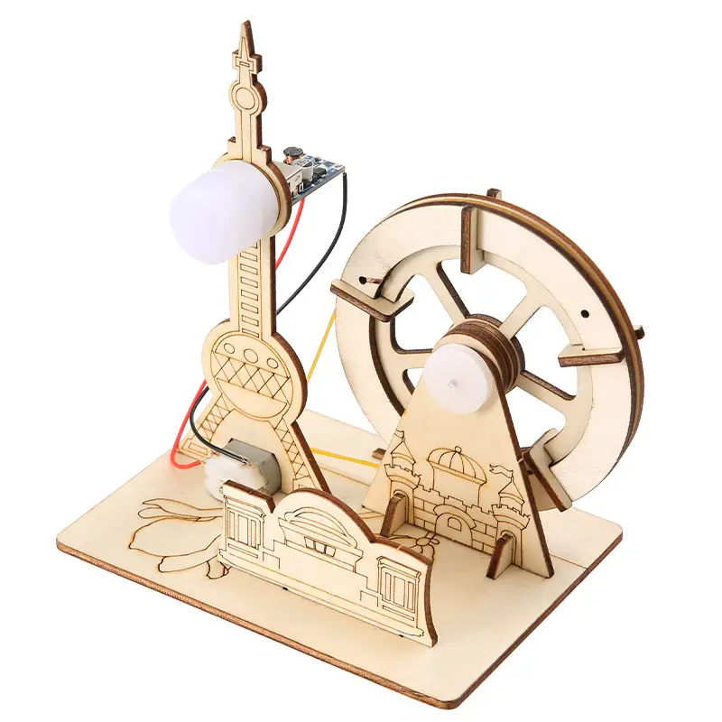 Hand-cranking generator handmade diy science and technology scientific production elementary school student Experimental toy material children educational toy