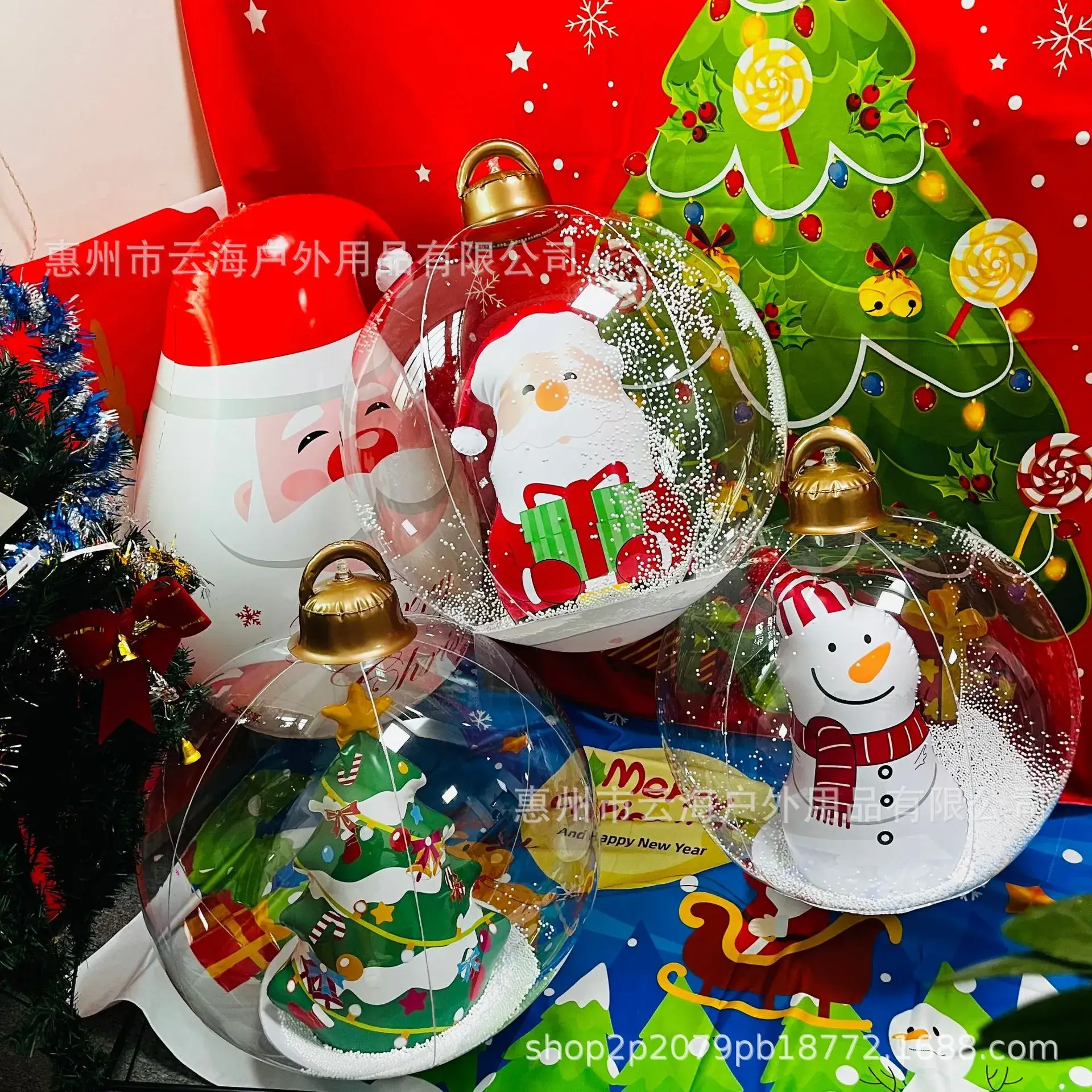 Inflatable Snowman Christmas Ball Decoration - Image 6