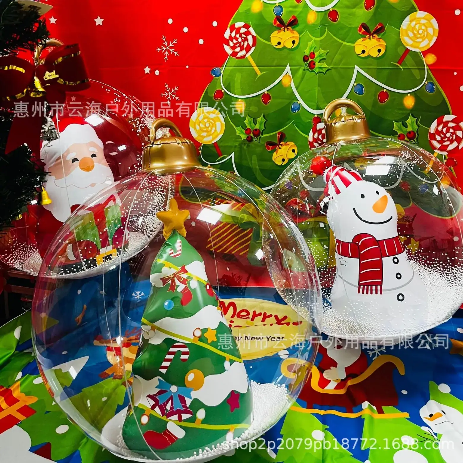 Inflatable Snowman Christmas Ball Decoration - Image 8