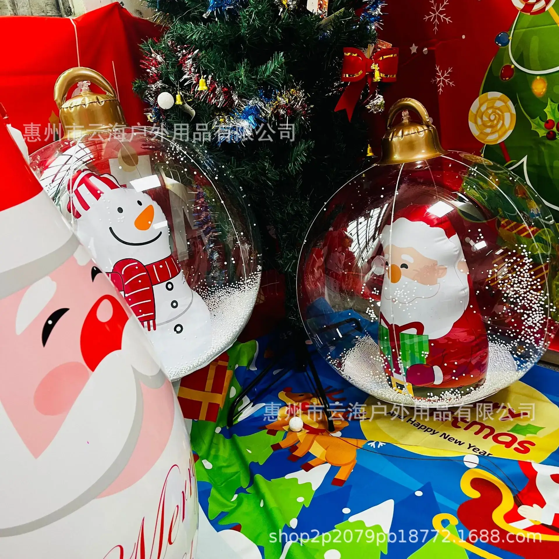 Inflatable Snowman Christmas Ball Decoration — feature 2