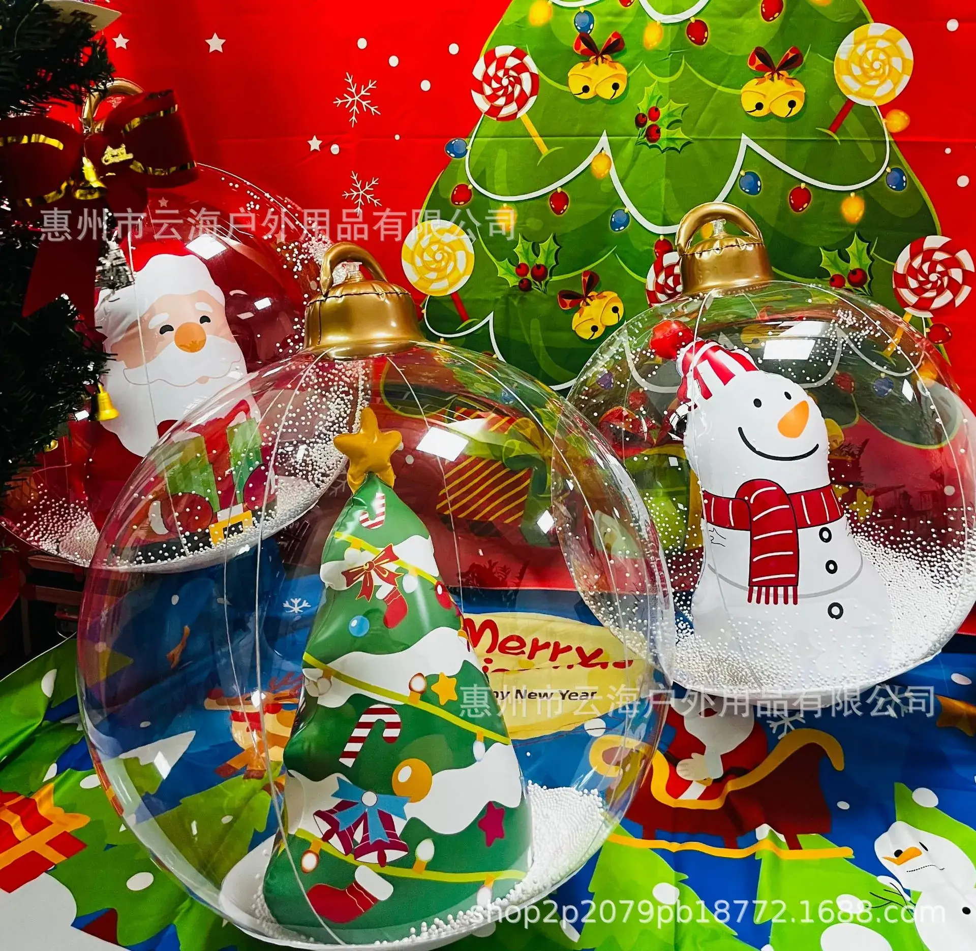 Inflatable Snowman Christmas Ball Decoration — feature 4