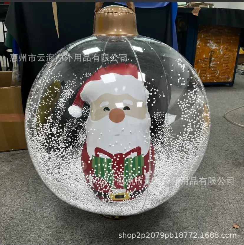 Inflatable Snowman Christmas Ball Decoration - Image 2