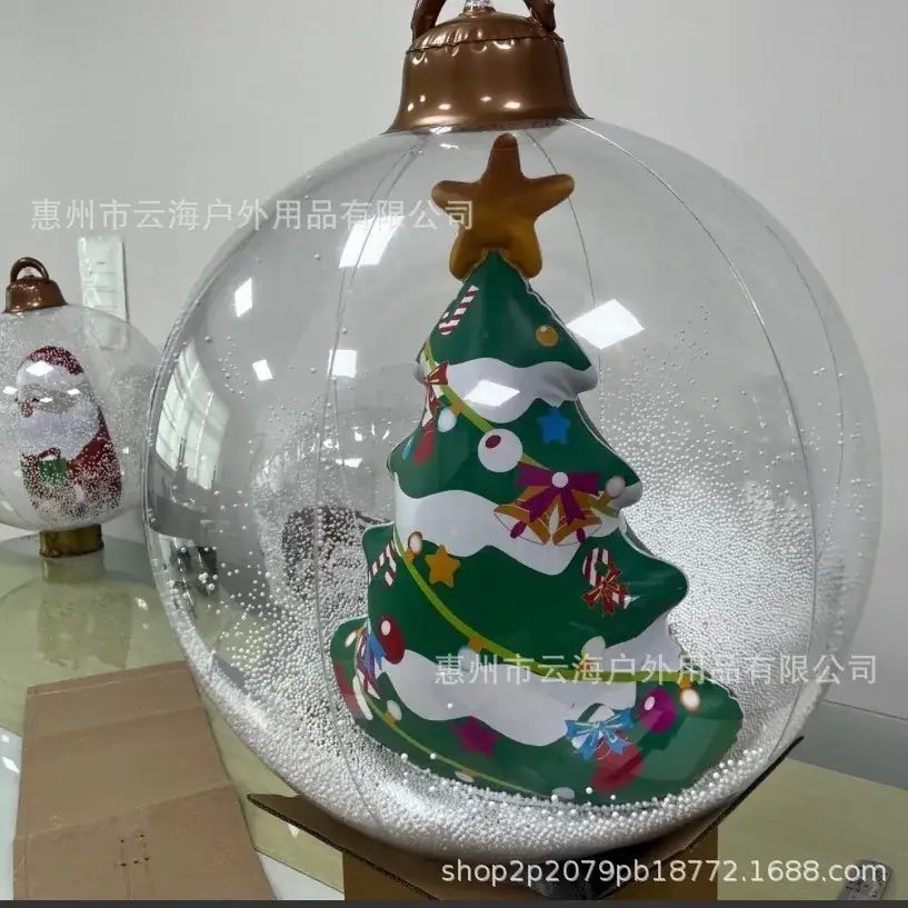 Inflatable Snowman Christmas Ball Decoration - Image 3