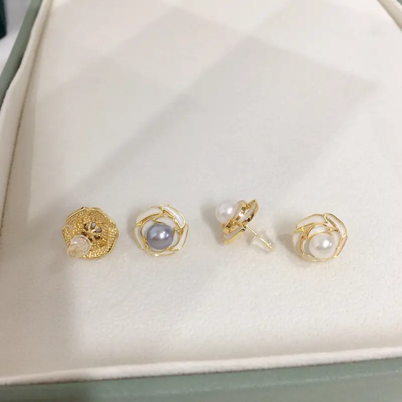 Zhuji Pearl Earrings 18K Gold Filled Women - Image 4