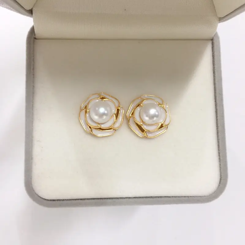 Zhuji Pearl Earrings 18K Gold Filled Women - Image 6