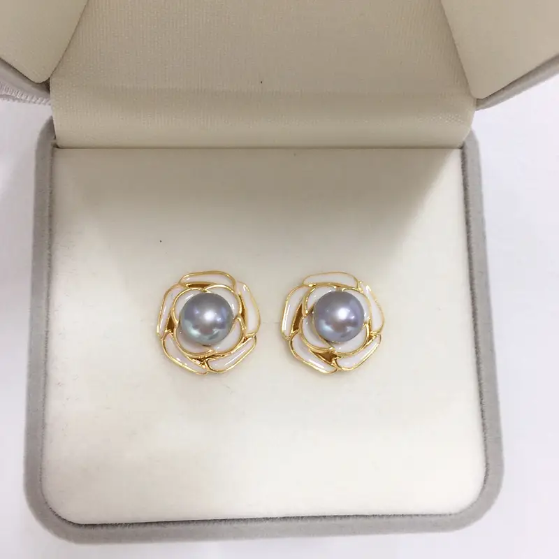 Zhuji Pearl Earrings 18K Gold Filled Women — feature 12