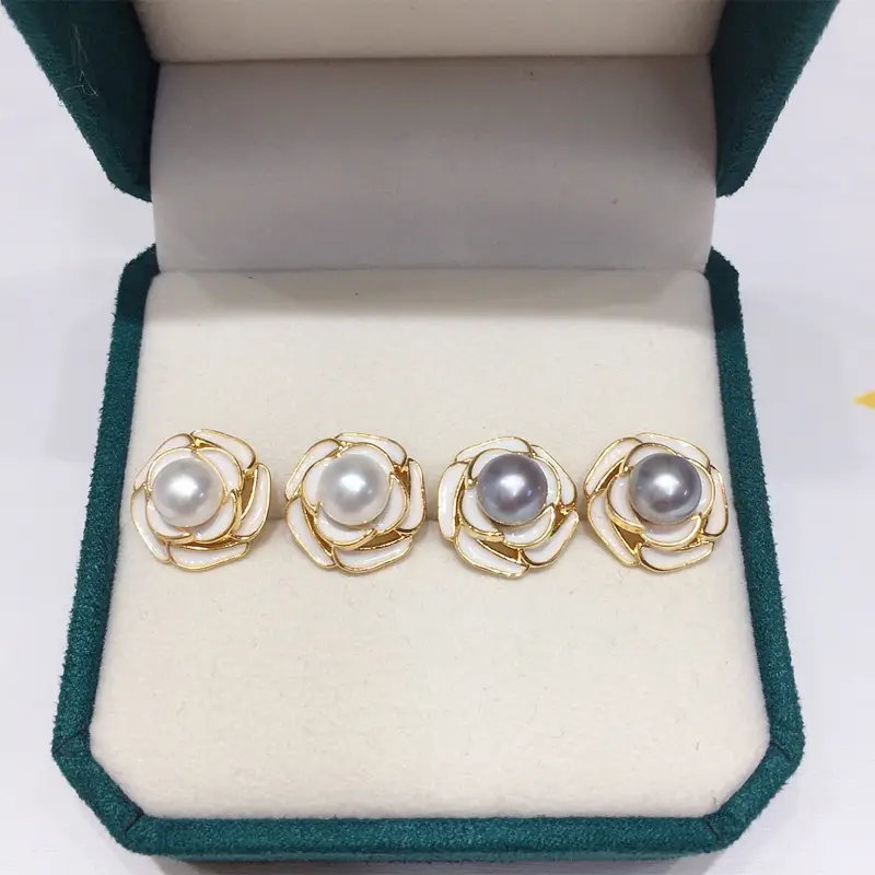 Zhuji Pearl Earrings 18K Gold Filled Women — feature 2