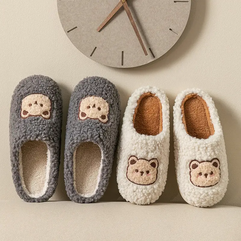 2023 Thick Cotton Furry Slippers for Women Couples - Image 9