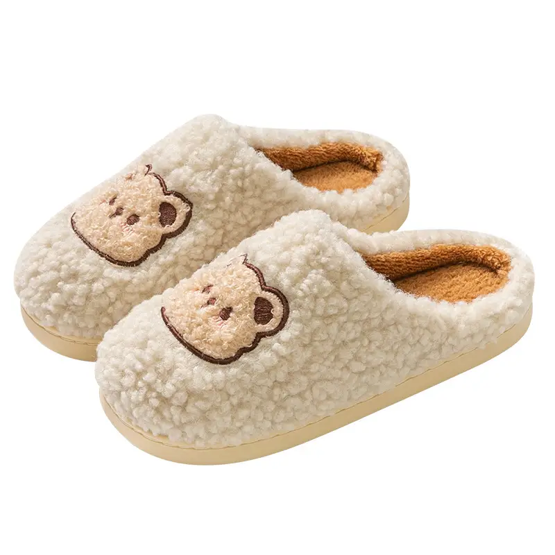 2023 Thick Cotton Furry Slippers for Women Couples - Image 10
