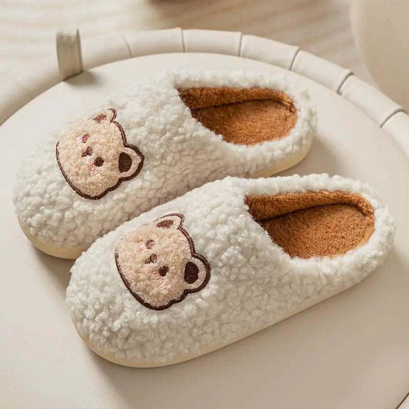 2023 Thick Cotton Furry Slippers for Women Couples - Image 3