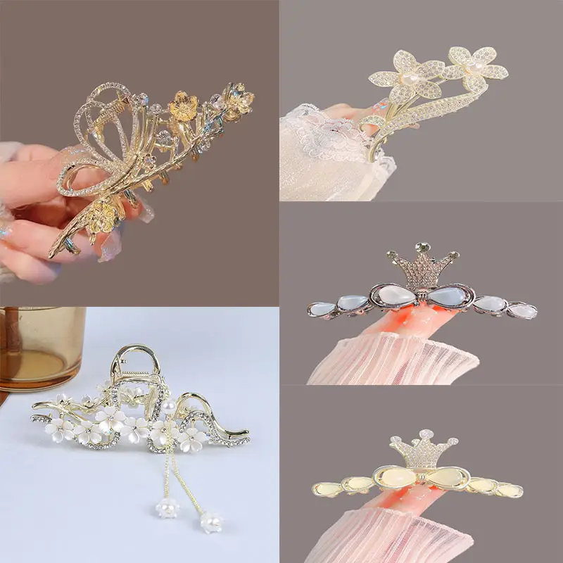 Fairy Butterfly Hair Clip for Women with Pearl Tassels - Image 9