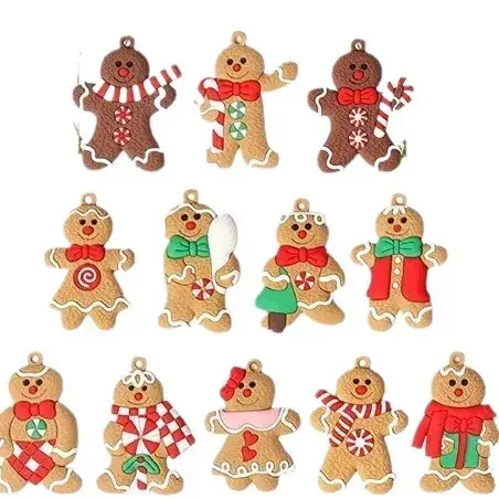 Christmas Gingerbread Men Decorations 7cm Height - Image 40