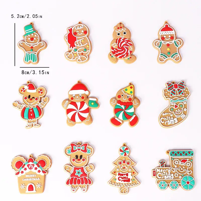 Christmas Gingerbread Men Decorations 7cm Height - Image 17