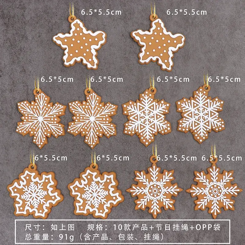 Christmas Gingerbread Men Decorations 7cm Height - Image 23