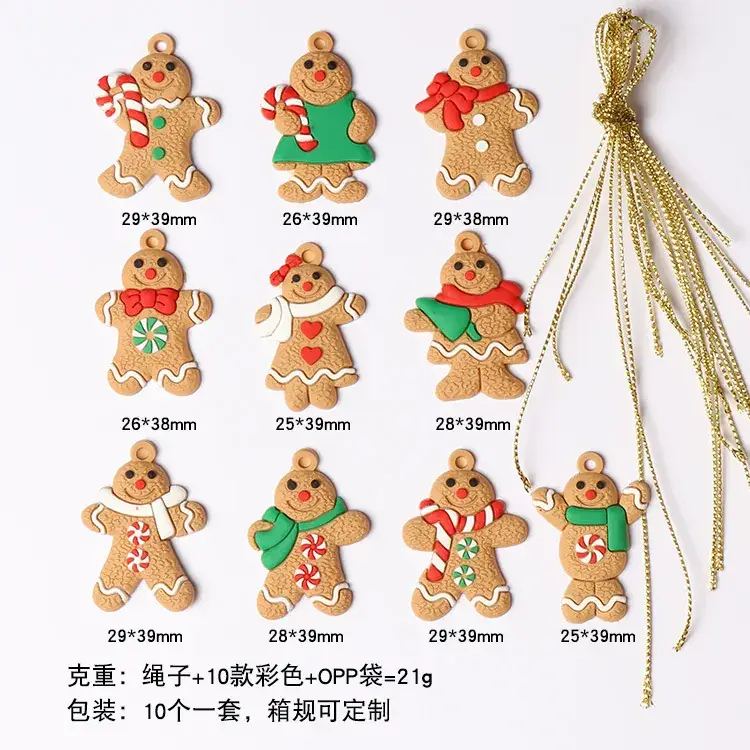 Christmas Gingerbread Men Decorations 7cm Height - Image 29