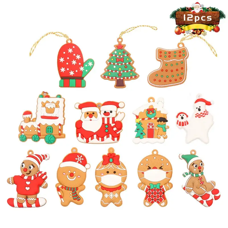 Christmas Gingerbread Men Decorations 7cm Height - Image 31
