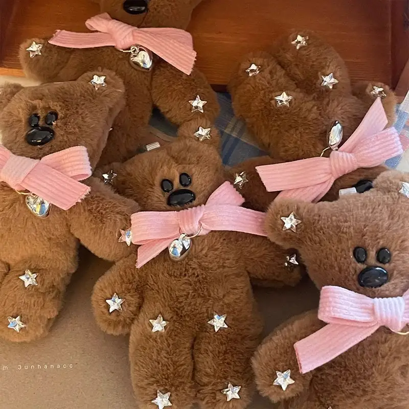 Mr. Bean Bear with Bow & Pearl Button - Image 4