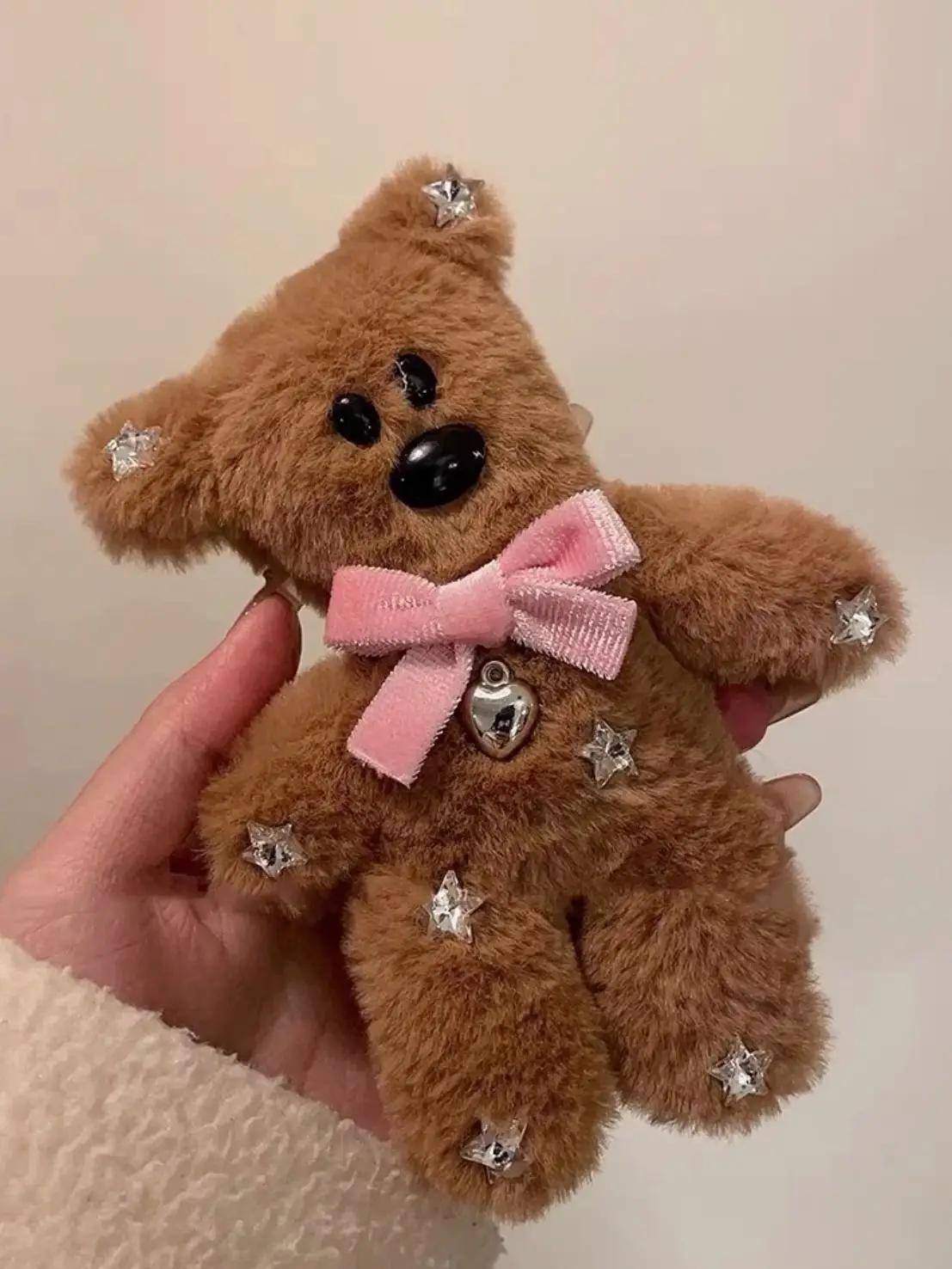 Mr. Bean Bear with Bow & Pearl Button — feature 5