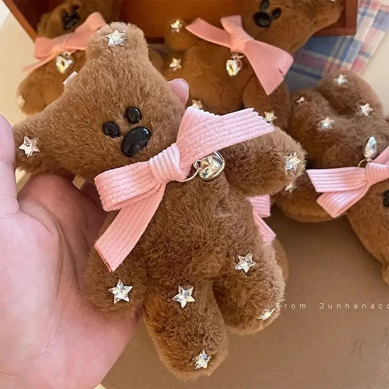 Mr. Bean Bear with Bow & Pearl Button - Image 2