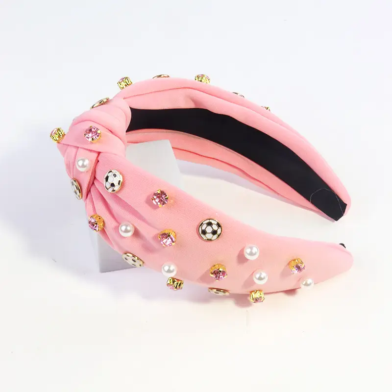 Women's Pearl Diamond Bow Headband Multi-Color - Image 11