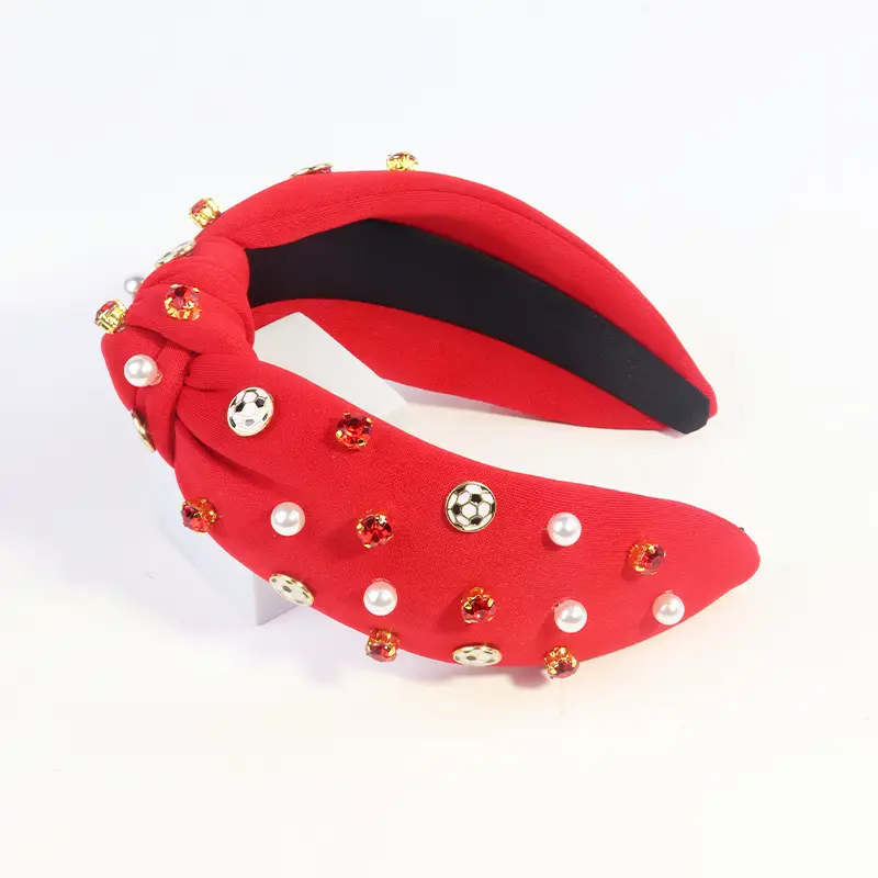 Women's Pearl Diamond Bow Headband Multi-Color - Image 12