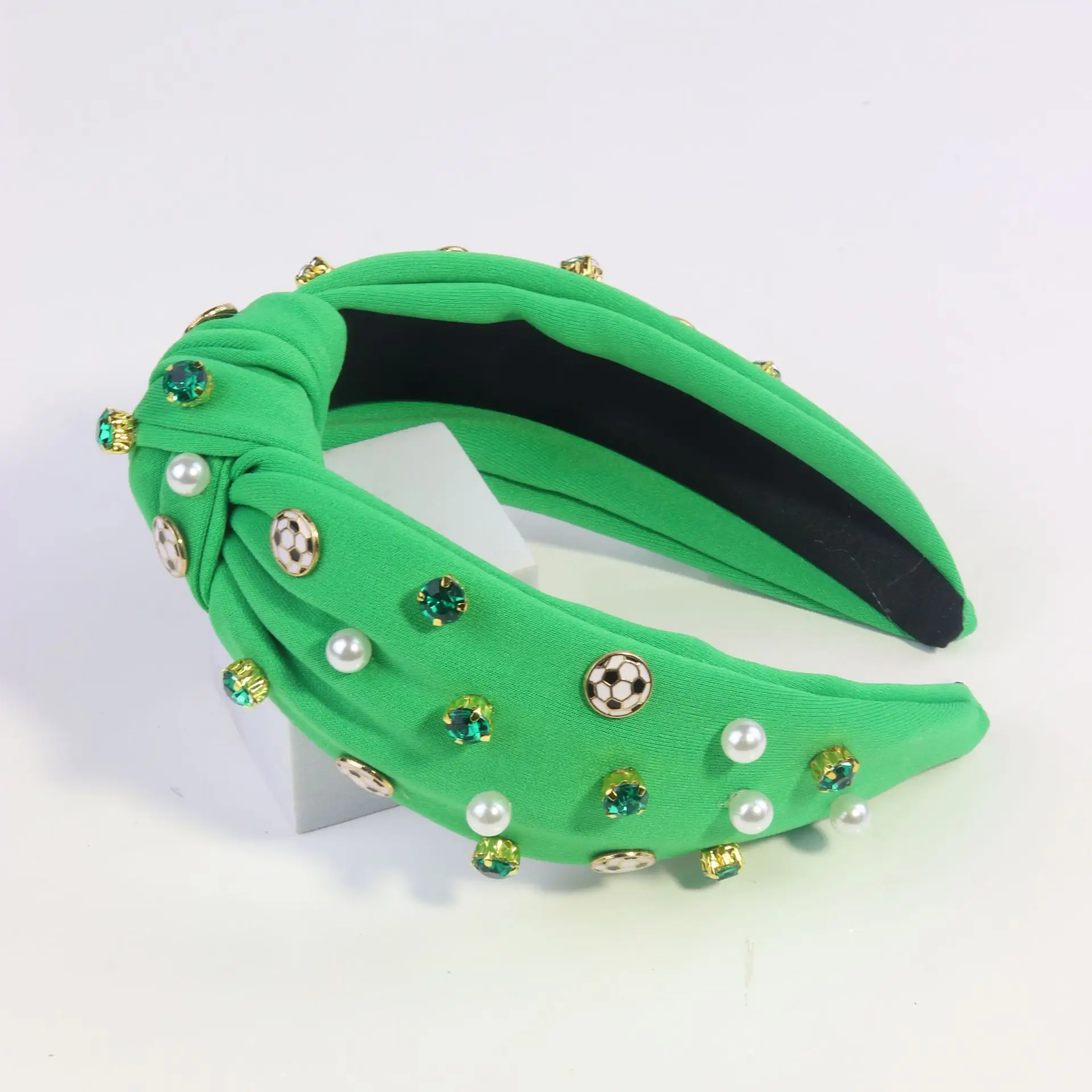 Women's Pearl Diamond Bow Headband Multi-Color - Image 6