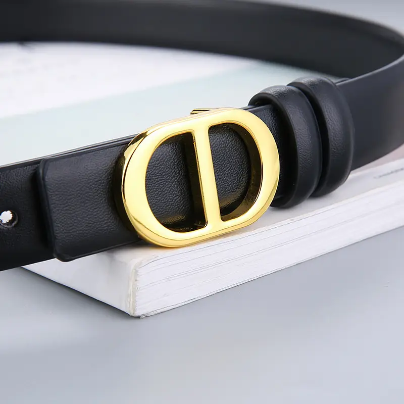 Double-Sided Belt Women Genuine Leather Black - Image 7