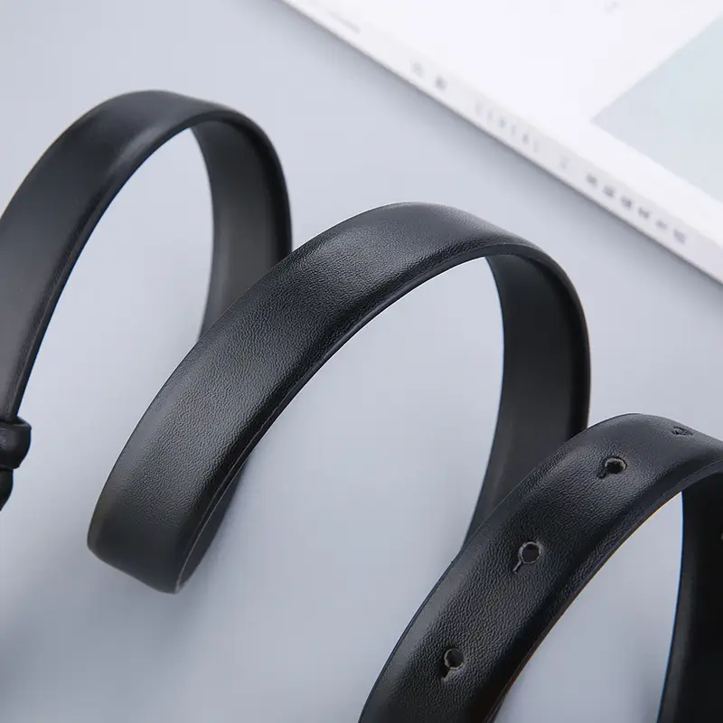 Double-Sided Belt Women Genuine Leather Black - Image 8