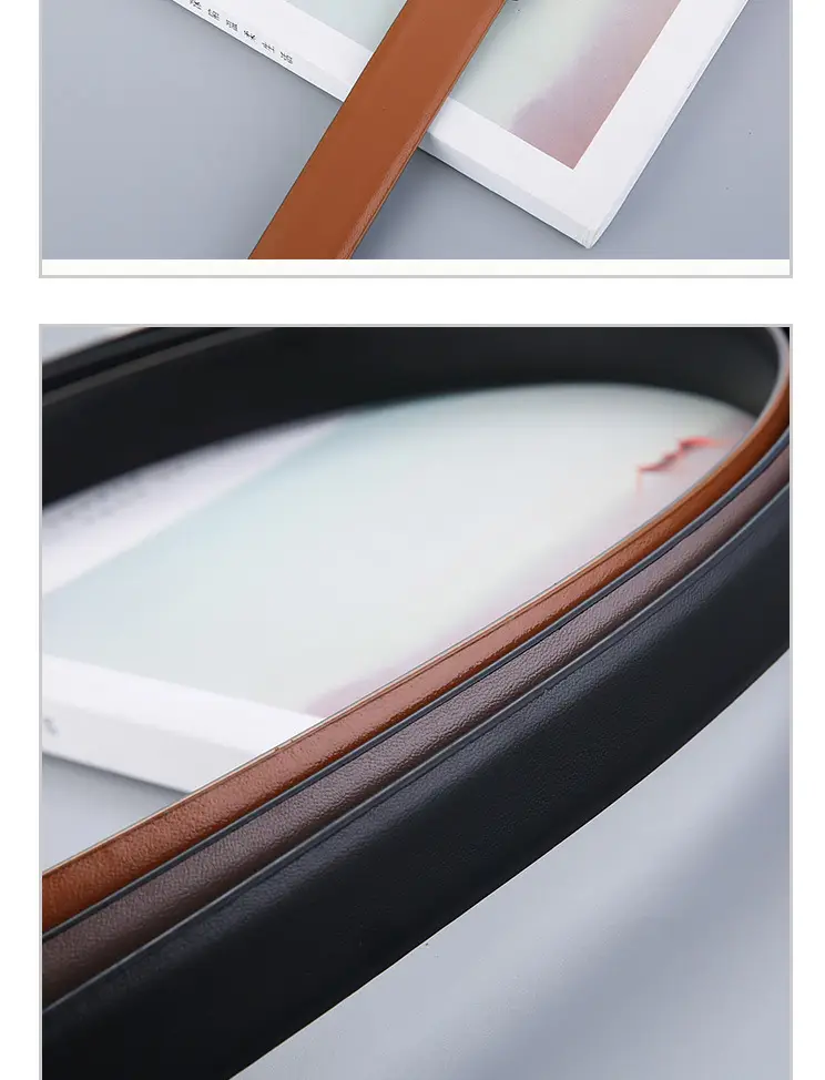 Double-Sided Belt Women Genuine Leather Black — feature 5