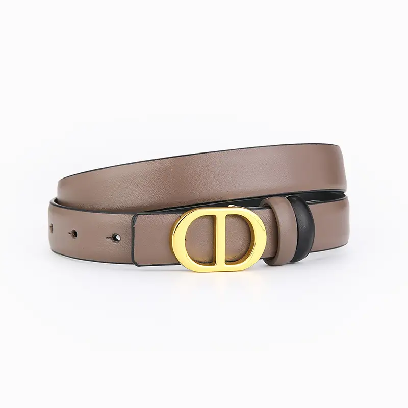 Double-Sided Belt Women Genuine Leather Black - Image 4