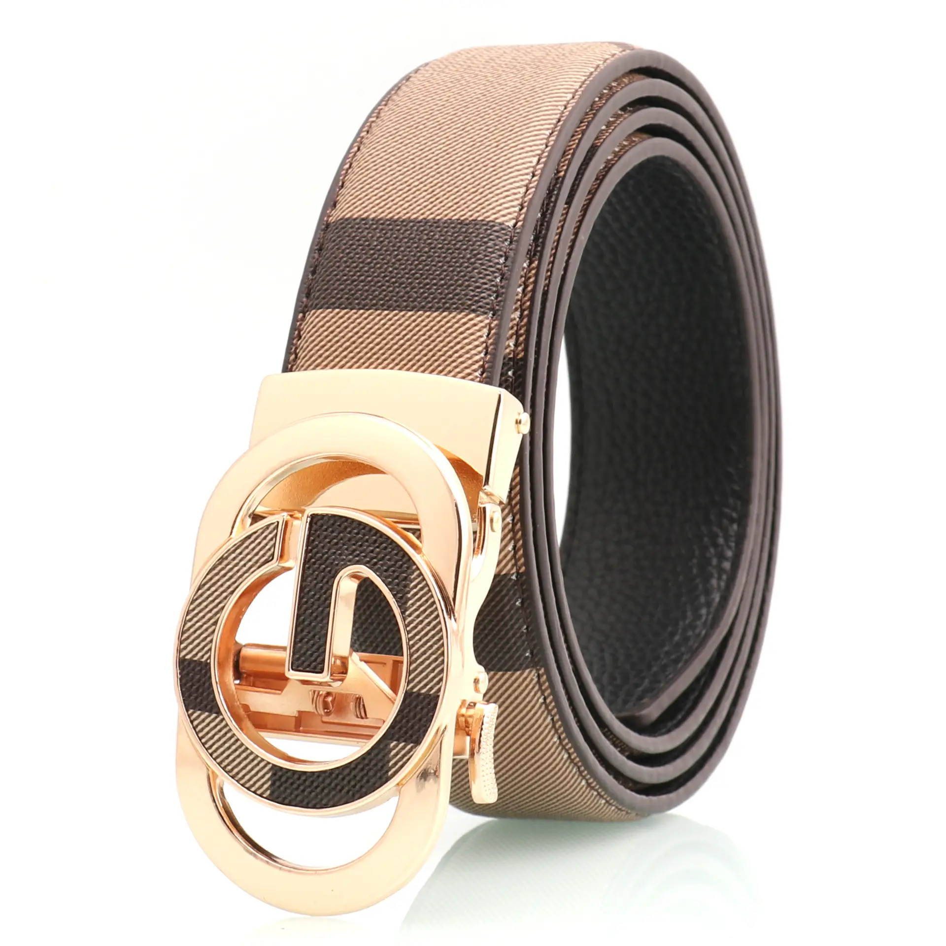 Men's Automatic Buckle Belt with Letter Design - Image 4