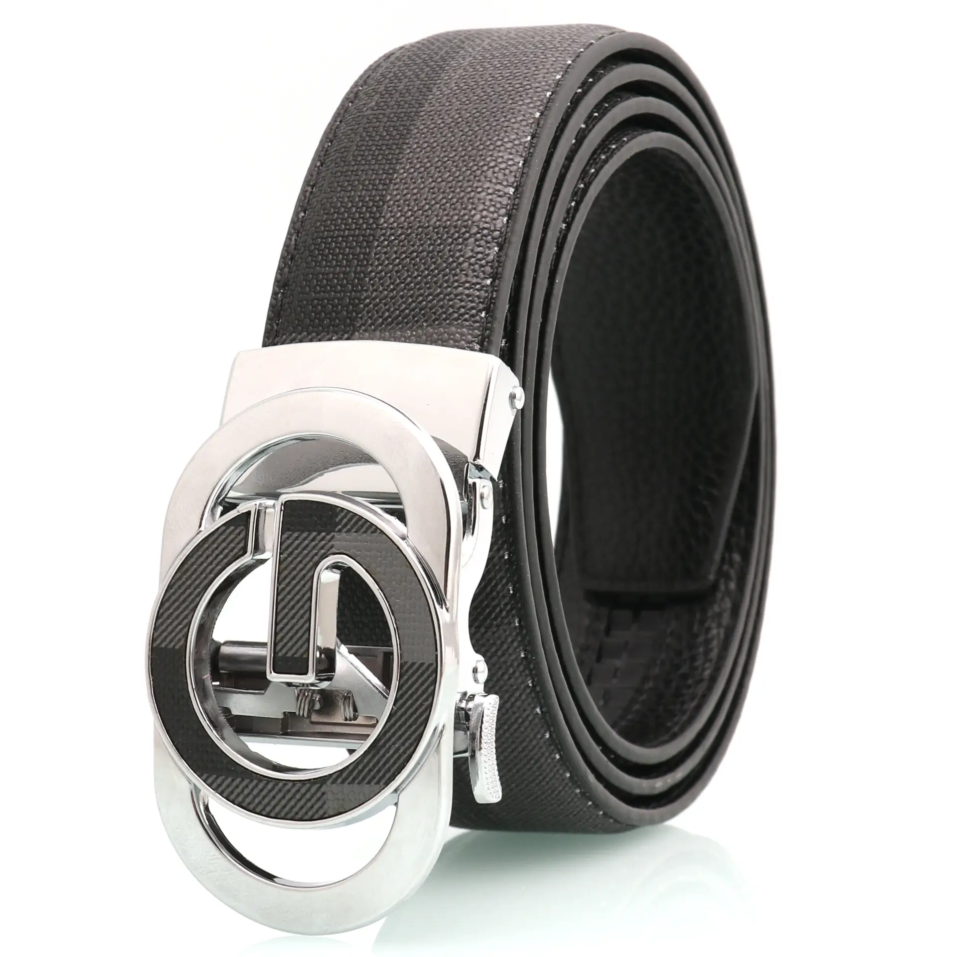 Men's Automatic Buckle Belt with Letter Design - Image 5