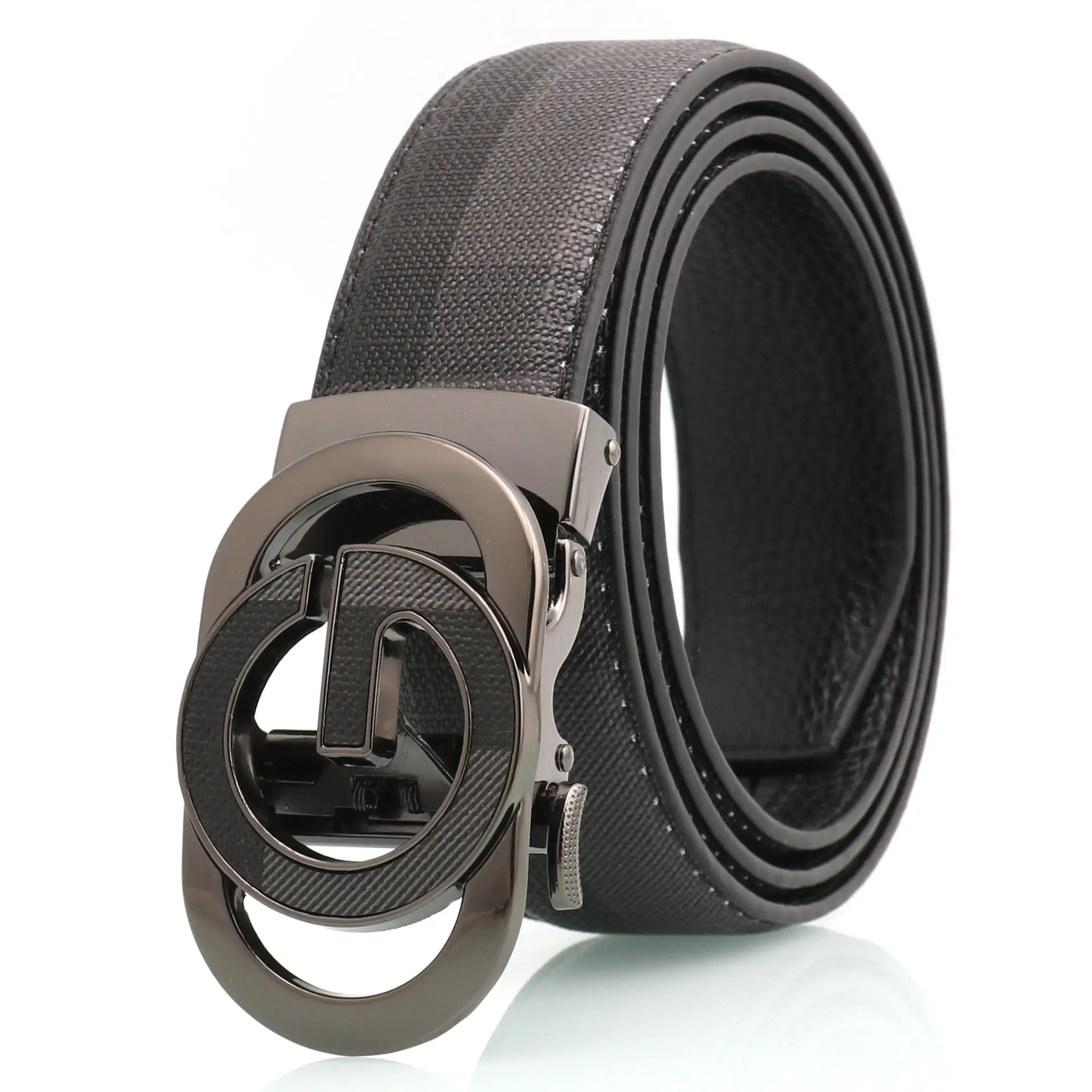 Men's Automatic Buckle Belt with Letter Design - Image 6