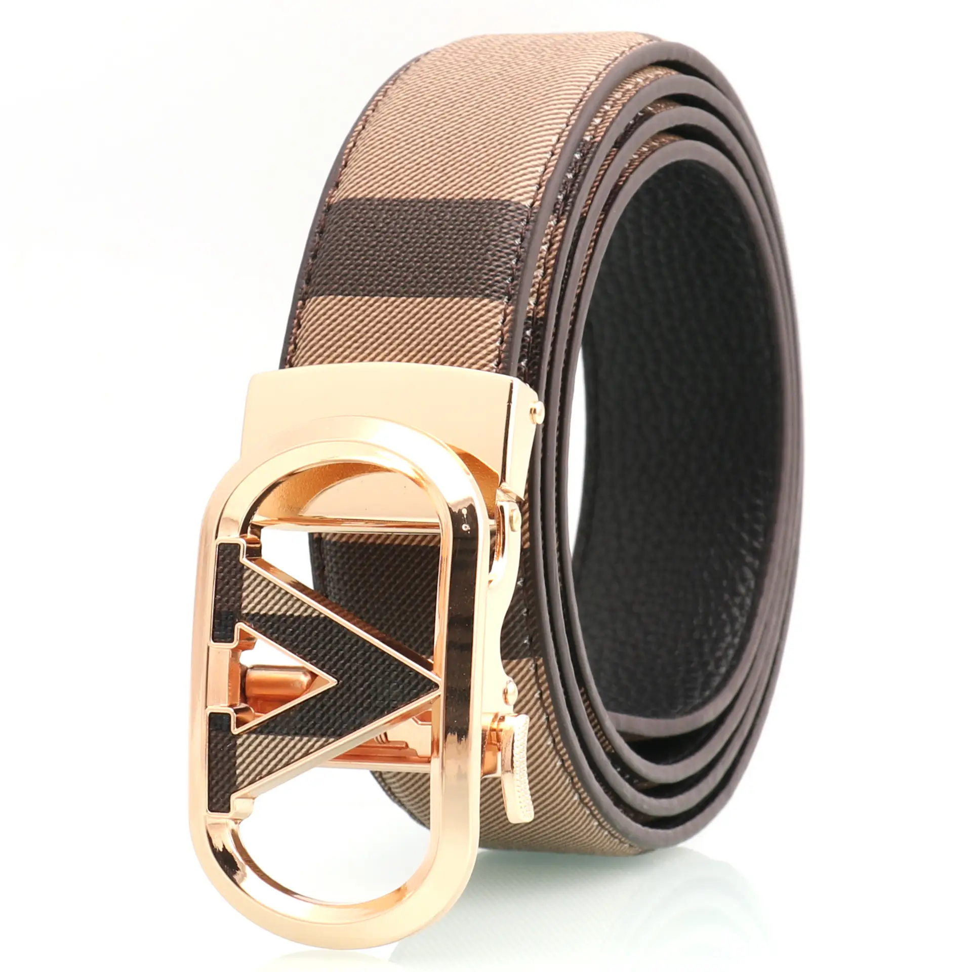 Men's Automatic Buckle Belt with Letter Design - Image 7