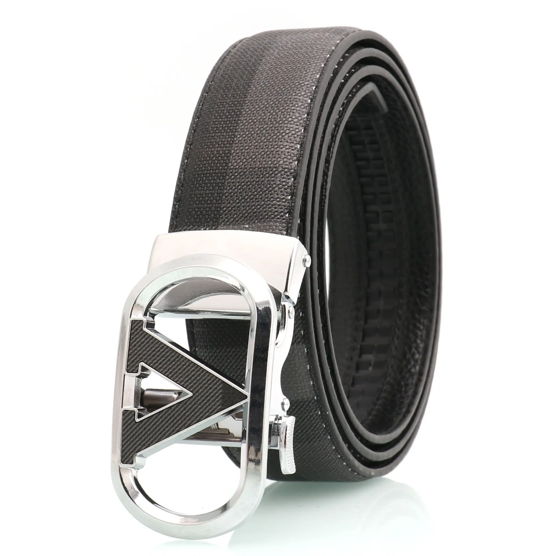 Men's Automatic Buckle Belt with Letter Design - Image 9