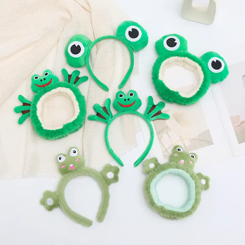 Cute Cartoon Face Wash Mask Headband for Women