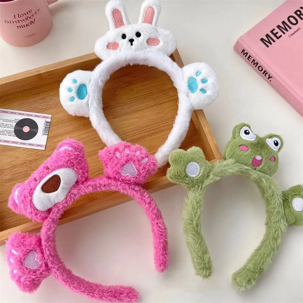 Cute Cartoon Face Wash Mask Headband for Women