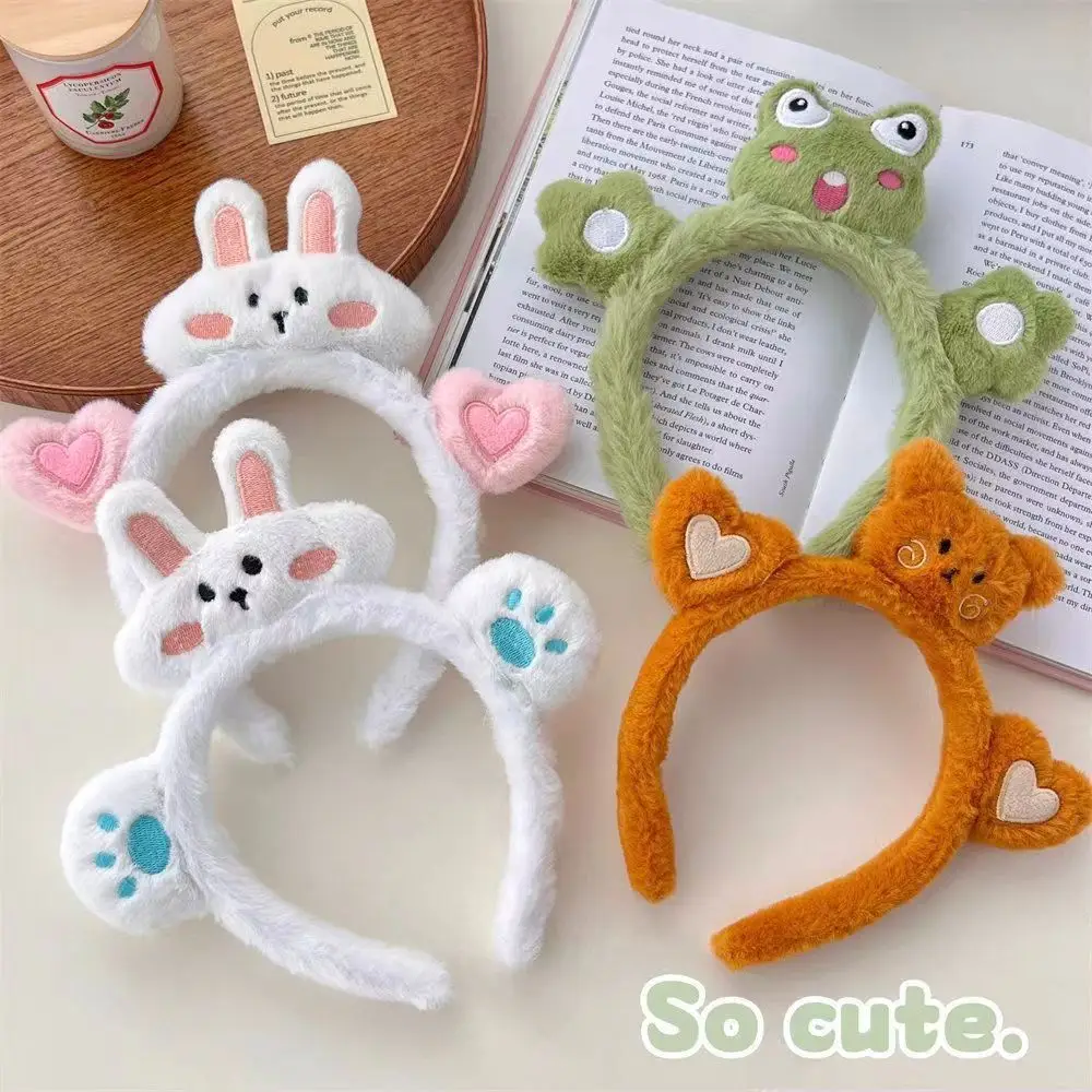 Cute Cartoon Face Wash Mask Headband for Women