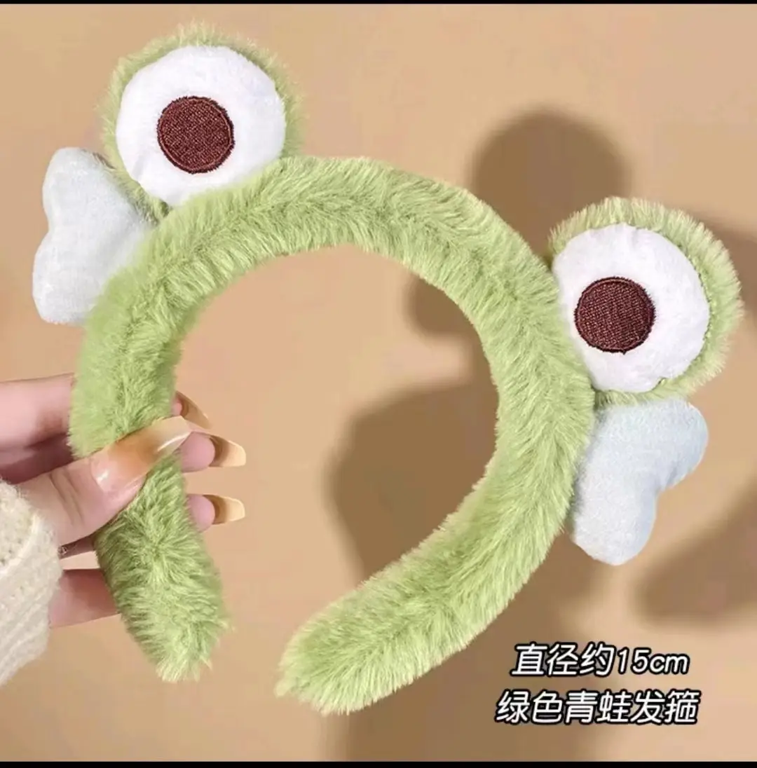 Cute Cartoon Face Wash Mask Headband for Women