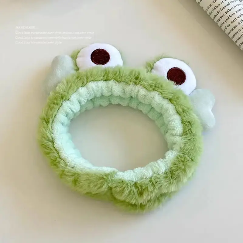 Cute Cartoon Face Wash Mask Headband for Women