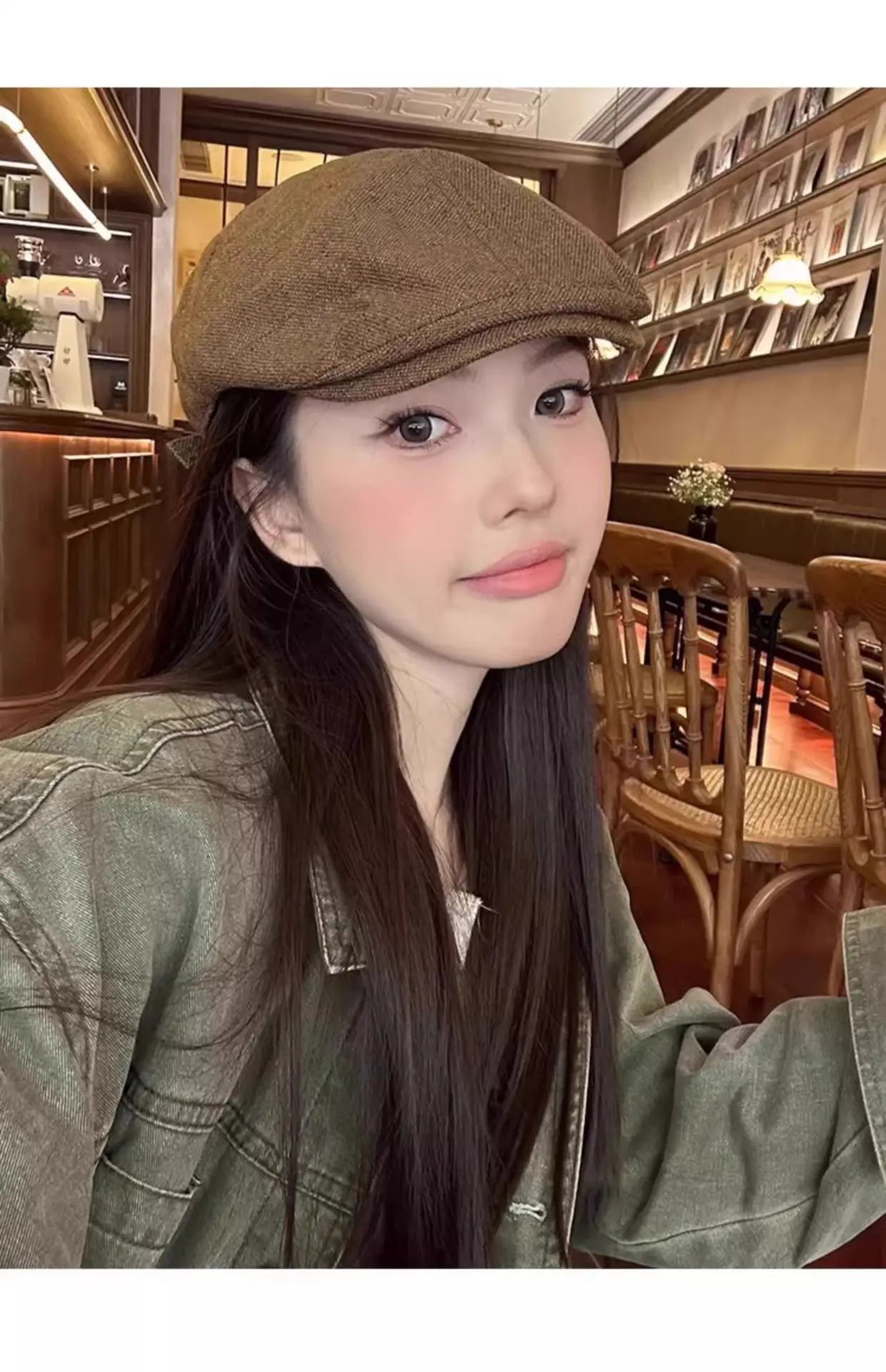 Linen Peaked Cap for Women British Newsboy Hat — feature 14