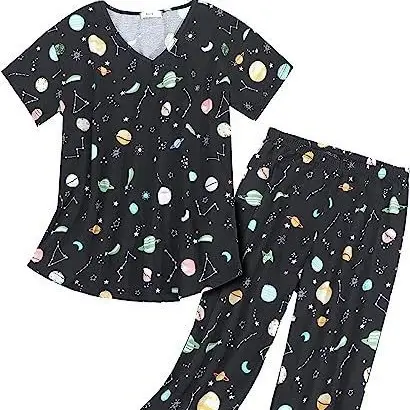 2025 Printed Pajama Set Women Red Christmas Design - Image 15